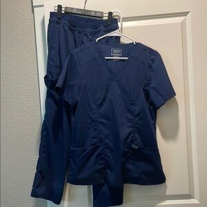 Cherokee Navy Blue Scrub Set